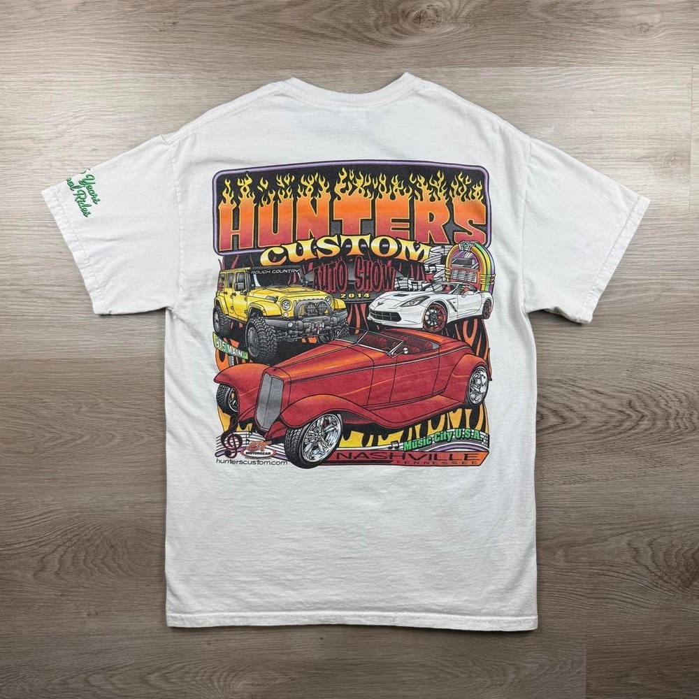 Vintage 2014 Hunters Custom Auto Show Nashville TN Graphic Tee M
